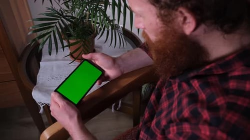 Man Watching Video
