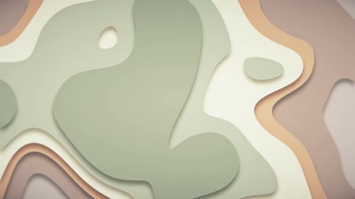 Animated Abstract Organic Shapes Background Loop