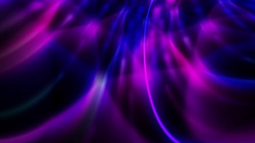 Dynamic Abstract Flowing Neon Lights Background Loop