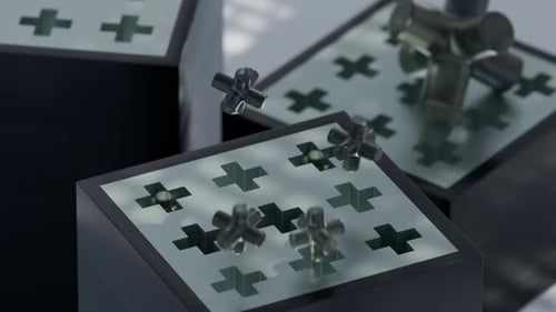 Animação em loop 3D Jumping Cross