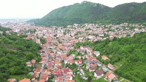 Medieval City Between Mountains