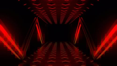 Red Futuristic Abstract Moving Background Vj Loop In 4K