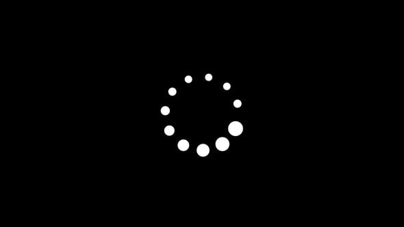 Minimalist Circular Dot Loader Loop Animation, Lower Thirds Motion ...