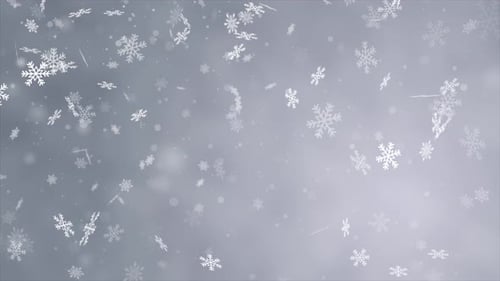 Christmas Snowflake Background Loop V9