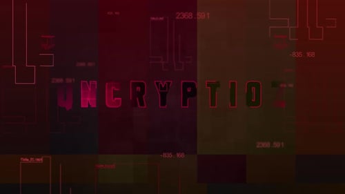 Futuristic Digital Encryption Text Reveal