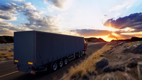 Truck On Road, Freight Transportation, Mode Of Transport, Transportation, Truck
