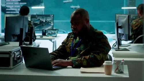 Intelligence Agents in Modern Operations Center Managing Surveillance Activity