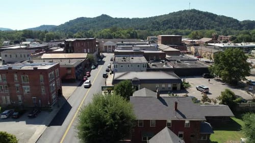 aerial barbourville kentucky aerial orbit shot in knox county kentucky