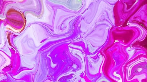 Vibrant Pink Purple Abstract Fluid Marble Motion Background