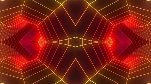 Experience the dynamic energy of a vibrant futuristic tunnel