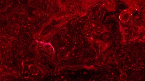 Dynamic Abstract Red Liquid Flowing Background