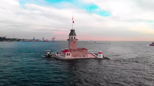Luftaufnahme des Jungfrauenturms, Istanbul