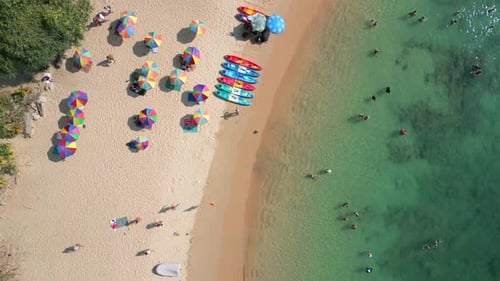 Tourist Beach in Phuket Thailand