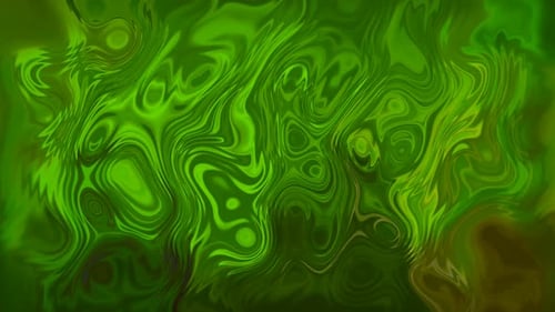 Abstract glossy green liquid background