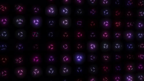 glowing circle animation background color high tech animation. abstract colorful high tech