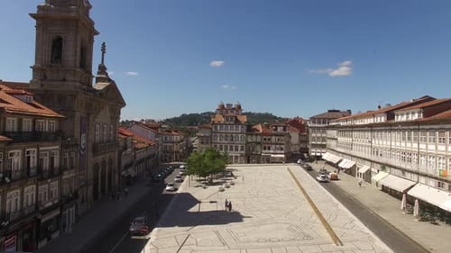 Toural Square showing St. Peter's Basilica, Guimaraes