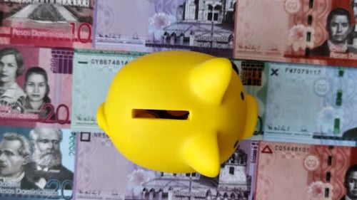 A piggy bank as a concept for storing, accumulating financial resources. A piggy bank