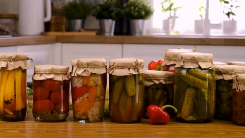 Preserving Vegetables for the Winter Selective Focus
