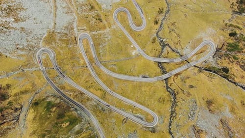 Famous Transfagarash Mountain Road