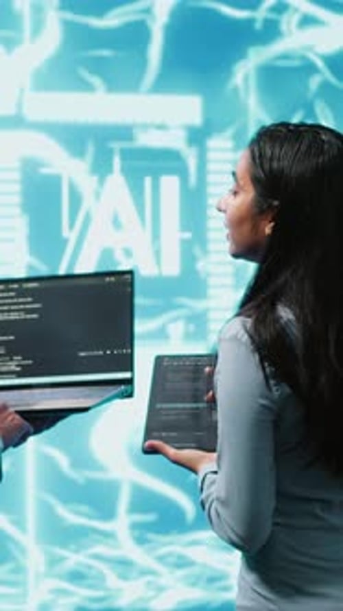 Data Scientists Using Technology in Modern Workplace