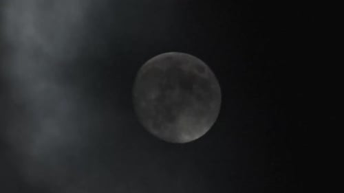 Full Moon Shining Brightly in the Night Sky