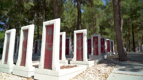 Cimetières de soldats représentatifs du monument aux martyrs de Çanakkale 4K