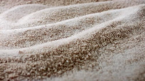 Close-up Beige Sand with Rippled Texture