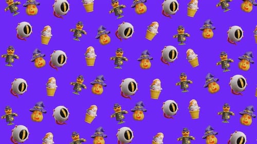 Gruseliges, nahtloses Halloween-Muster