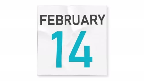February 15 Date After Torn Page of a Paper Calendar