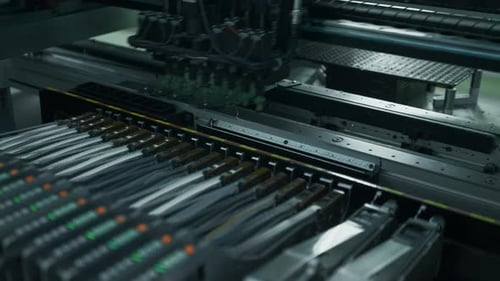 Automatic Machine Assembling Circuit Board in Factory