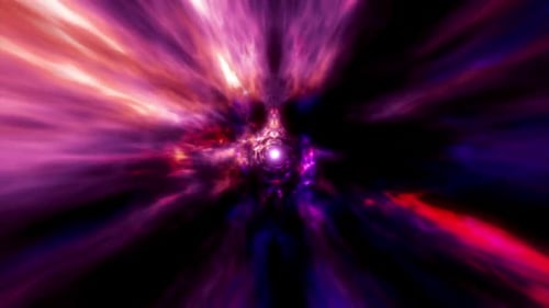 Abstract Cosmic Hyperspace Warp Tunnel Background