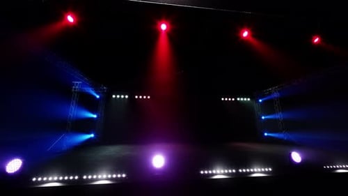 Dynamic Colorful Stage Lights Background for Events and Concerts