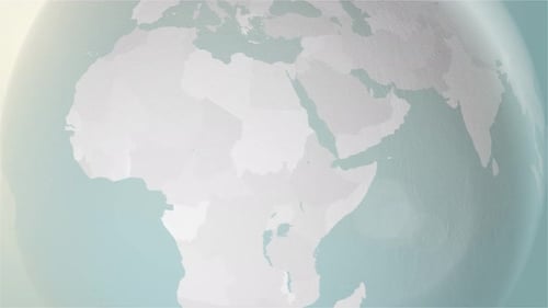 Global Map Zoom Country Highlight Animation