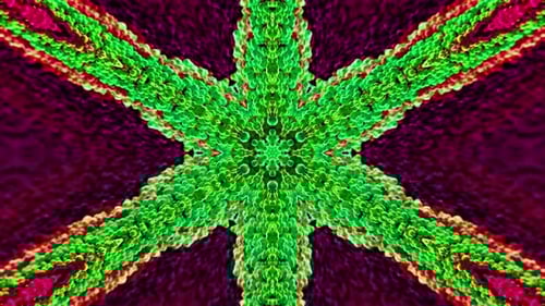 Vibrant Abstract Kaleidoscopic Expanding Loop