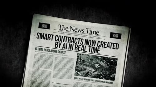 Les contrats intelligents sont désormais créés par l'IA dans les titres de journaux en temps réel