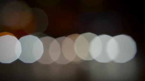 Colorful Urban Night City Lights Bokeh Background