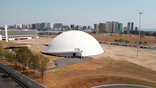Vista aérea do marco do centro de Brasília, Brasil. Paisagem urbana da capital brasileira.
Governo