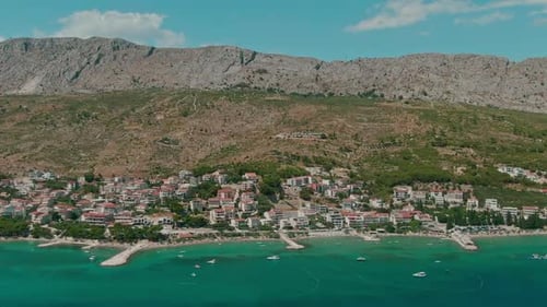 Croatia coast aerial beaches blue water nature clean sunny vacation