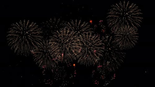 4K New year's eve celebration Fireworks Display Night for Awe and Excitement, for Celebrations and E