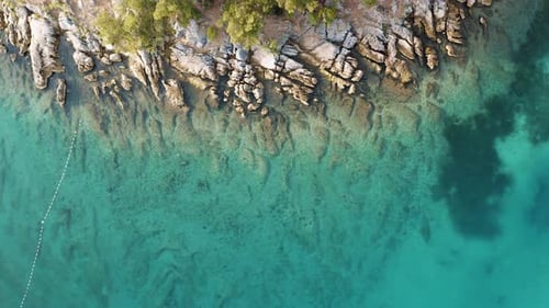 Aerial View of Marjan Hill Forest and Coastline
