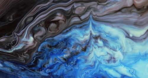 Abstract Blue and Brown Liquid Art Background