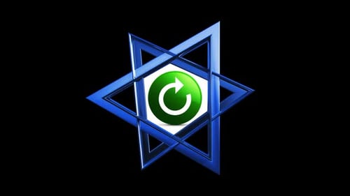 Bouton rond vert de l'icône Refresh Arrow V3