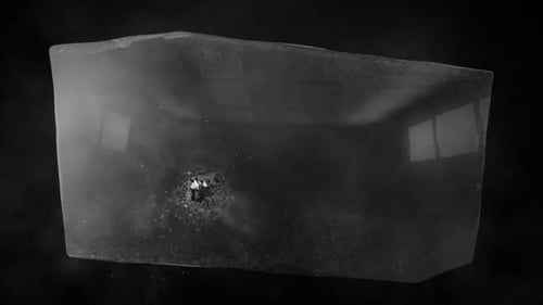 broken glass particle element animation design