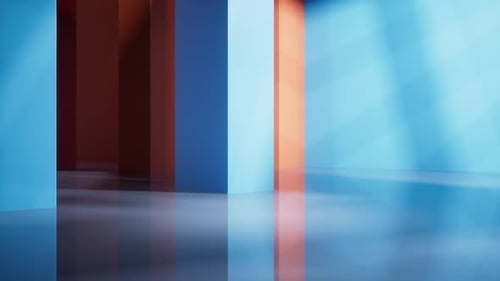 Abstract geometric interior structure