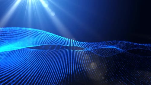 Partikel bilden Linie abstrakter Hintergrund