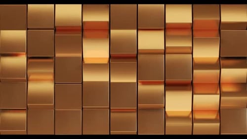 Fondo abstracto de cubo de oro