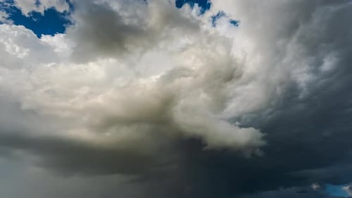 Dramatic Time Lapse of Stormy Clouds in the Sky