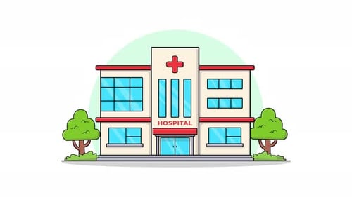 Animation dynamique d'un bâtiment hospitalier 4K