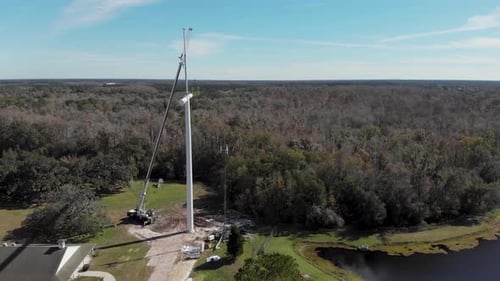Tour de téléphonie mobile déguisée en croix d'église à Tarpon Spring, en Floride