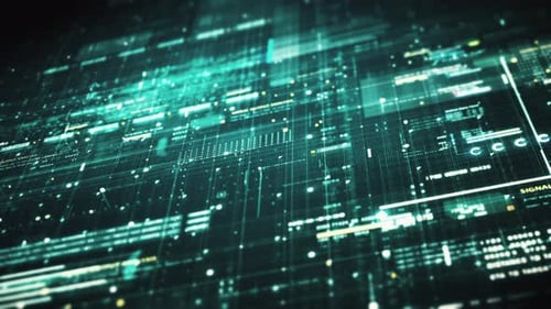 Advance Data Matrix Simulation UI Background 21